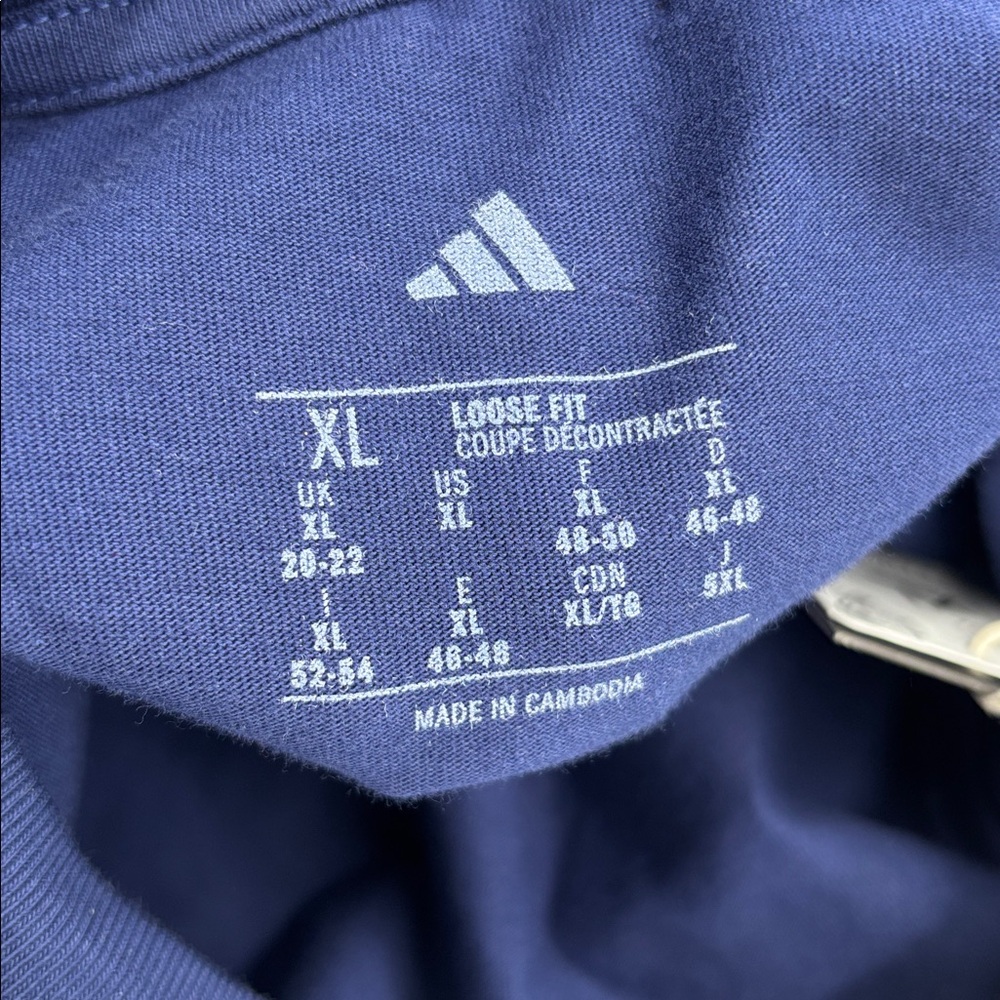 Adidas Tech Illustrate Graphic Tee in Dark Blue - Picture 5 of 7